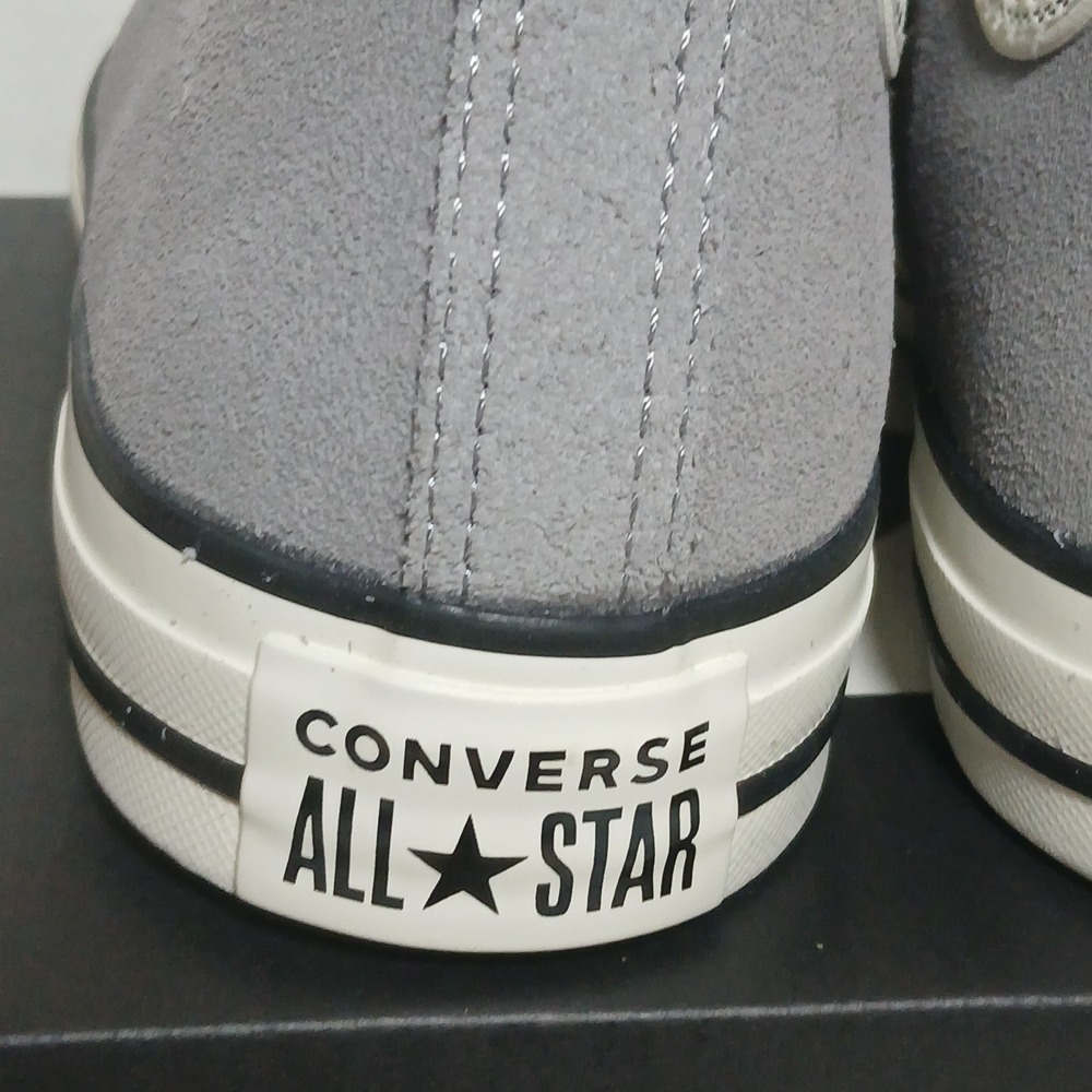 Converse Chuck Taylor All Star Suede, Gray/Black, M 6 / W 8 - Picture 5 of 14